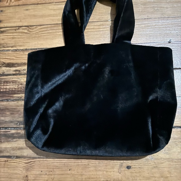 Wild Fable Black Velvet Tote - Picture 3 of 5